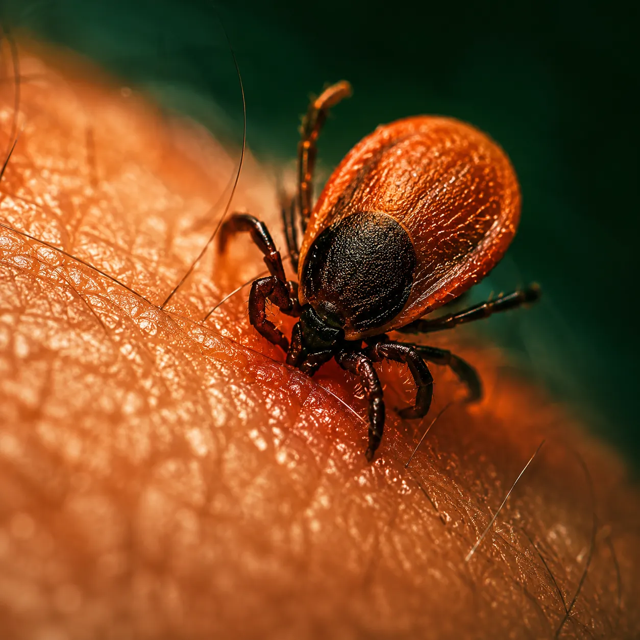 Sinais e locais de abrigo de carrapatos